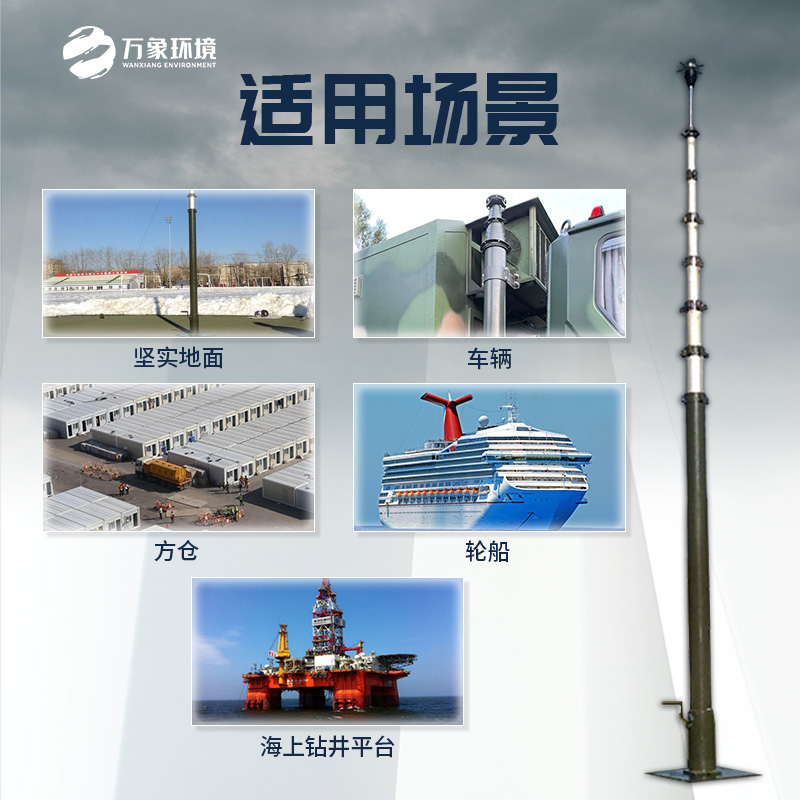 可移動升降避雷針