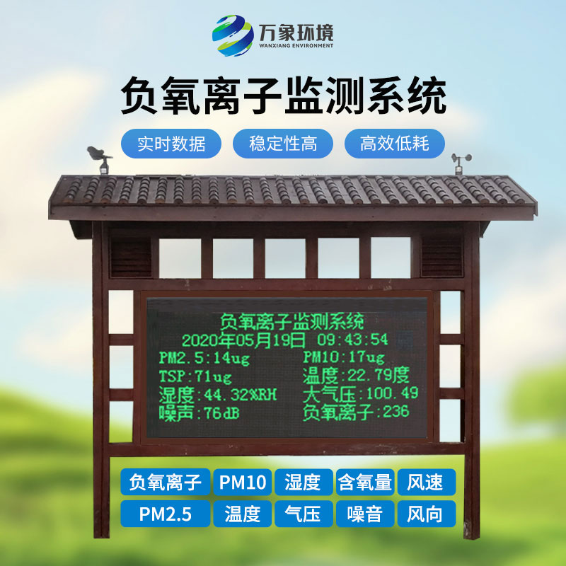 空氣負氧離子監測站