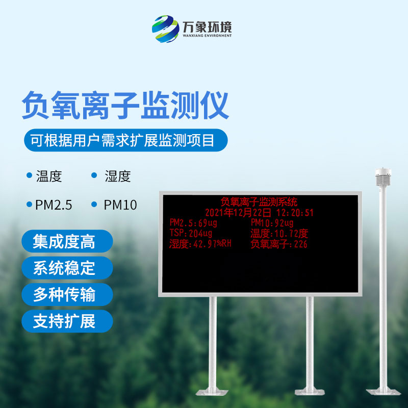 ?智慧監測，清新呼吸：景區負氧離子監測系統的科技力量